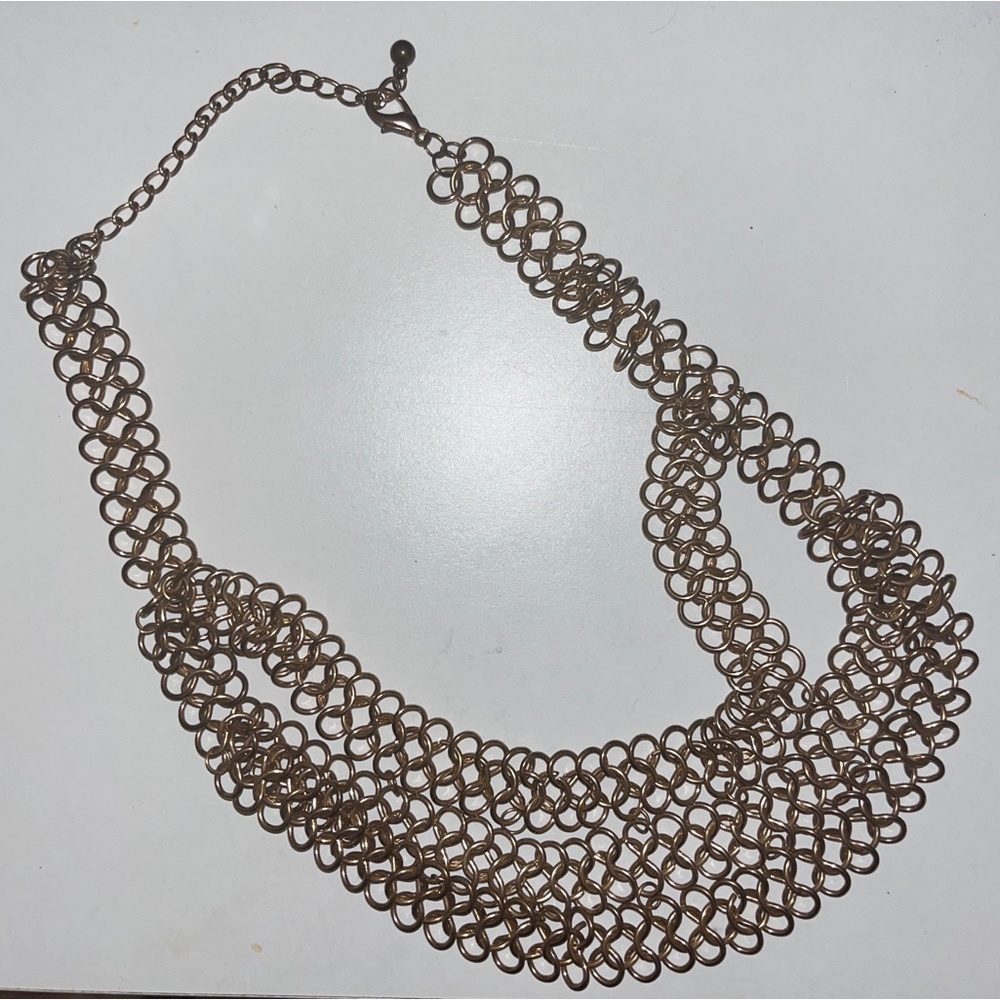 Gold Chainmail Necklace